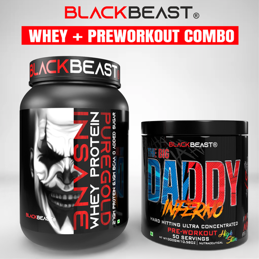 BLACKBEAST WHEY PROTEIN PUREGOLD + BIG DADDY INFERNO PREWORKOUT COMBO