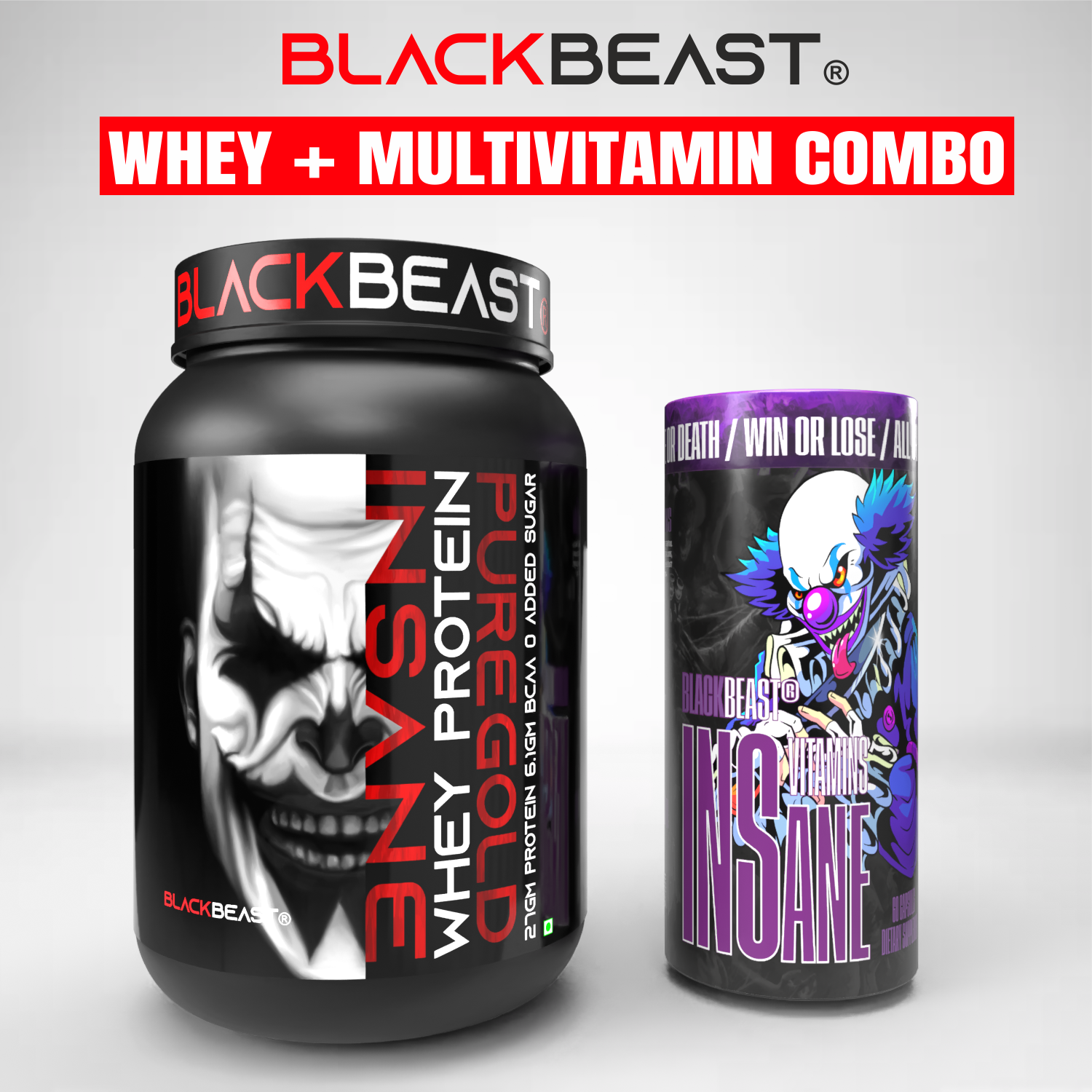 BLACKBEAST INSANE WHEY PROTEIN PUREGOLD + Multivitamin Combo